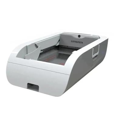 Imagem de Caixa de areia para gatos, autolimpante, grande, inteligente, automática, bandeja para gatos, piso e produtos domésticos para animais de estimação, acessórios(Global APP Version A,JP Plug)