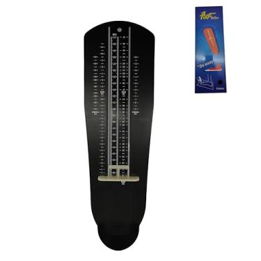 Imagem de XUFAN Dispositivo de medição de pé, dispositivo de medição de régua de sapato, dispositivo de medição de pé padrão americano portátil para todos os tamanhos, tamanhos precisos para crianças e adultos,