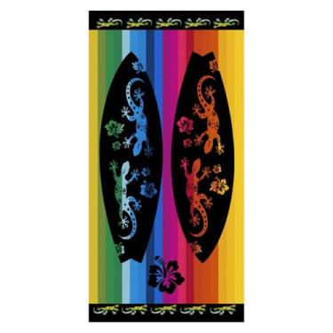 Imagem de Toalha De Praia Banho Piscina Aveludada 140x70cm Várias Estampas - Roz