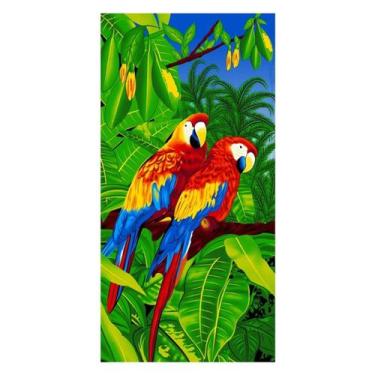 Imagem de Toalha De Praia Banho Piscina Aveludada 140x70cm Várias Estampas - Roz