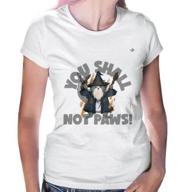 Imagem de Baby Look You shall not paws - Foca na Moda, Branco, G