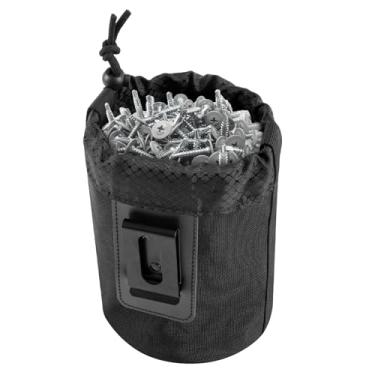 Imagem de Bolsa de trabalho para pregos/parafusos – Bolsa de ferramentas modular com clipe para cintos de ferramentas, coletes e painéis, ótima para carpinteiro, tecnologia HVAC, Plumbe e eletricista