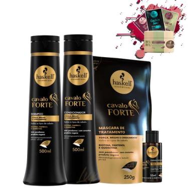 Imagem de Kit Haskell Cavalo Forte Sh Cond 500ml + Complexo 35ml