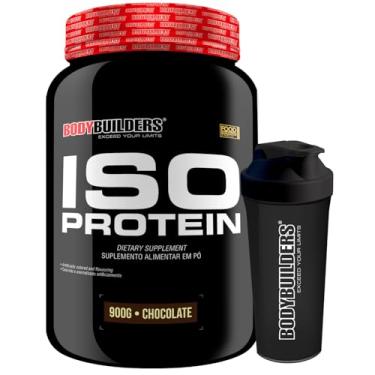 Imagem de Kit Iso Protein 900g + Coqueteleira - Bodybuilders (Médio, Chocolate)