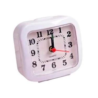 Imagem de Relógio Despertador Alarme Analogico Com Luz Noturna