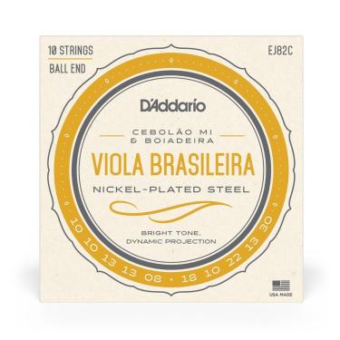 Imagem de Encordoamento Para Viola D Addario Ej82c Nickel Plated Steel .010