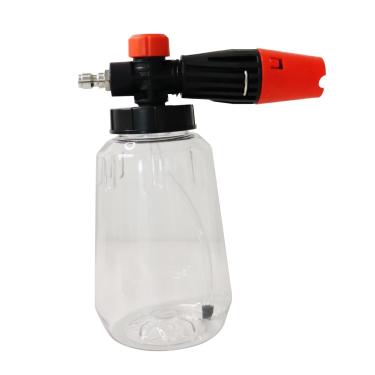 Imagem de Gralara Pulverizador de bomba de espuma manual pressurizado de 1/4" com conexão rápida, pulverizador de sabão profissional, garrafa de 1L para, Claro