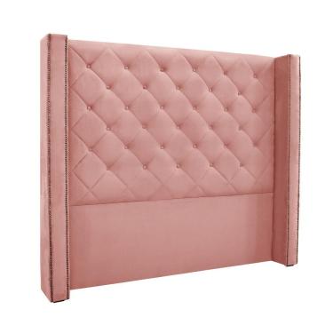 Imagem de Cabeceira e Puff Recamier Vicenza para Cama Box Casal 140cm Estrutura Madeira Maciça Ve...