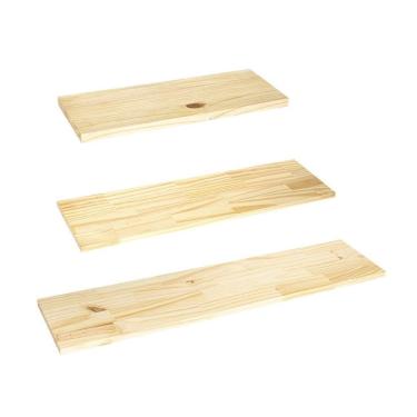 Imagem de Prateleira Invisível Multiuso De Madeira Pinus Para Parede - Stolf 85cm