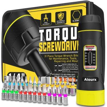 Imagem de Conjunto de chaves de fenda Torque Aiourx 10-80 in-lb 31 unidades com 