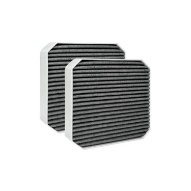 Imagem de Nispira Substituição de filtro de carbono 2 em 1 para purificador de ar | Compatível com Molekule Large Room | Remove fumaça, poeira e partículas grandes | Pacote com 2