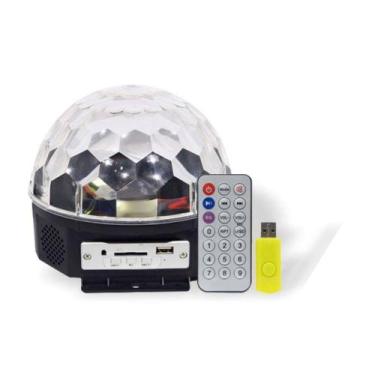 Imagem de Globo De Luz Para Festa Bola Maluca Magic Ball 6 Cores Usb - Luatek