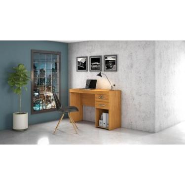 Imagem de Mesa de estudo iara 2 gavetas fechadura com chave - JCM MOVELARIA, CIN