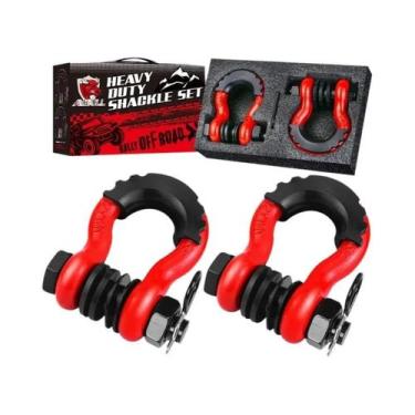 Imagem de Gancho De Reboque Para Caminhão De 19 Toneladas Com Manilha Em D De 3/