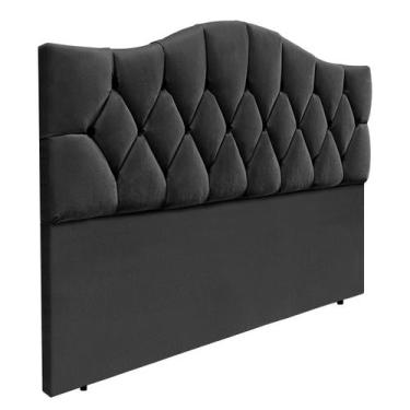 Imagem de Cabeceira Capitonê Provençal Cama Box Estofada Luxo Suede RBL, Casal T