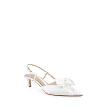 Imagem de Jewel Badgley Mischka Shoshana Slingback escarpim, Marfim, 40
