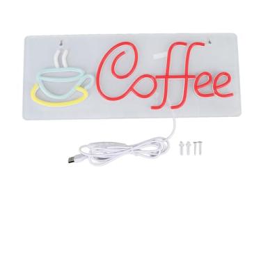 Imagem de CAFÉ LED NEON SINAL AJUSTÁVEL BRILHANÇA PUNCIONÁVEL LOJA DE CAFÉ LUZ CAFE HOME DECOR DE PAREDE