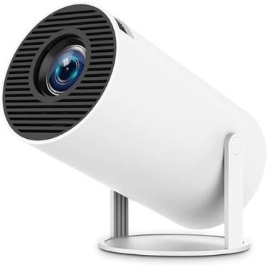 Imagem de Projetor Portátil 4K, WiFi 5G, Bluetooth 5.0, Android 11, 8000 Lumens, Full HD 1080P, Correção Trapezoidal Automática, 180° Giratório
