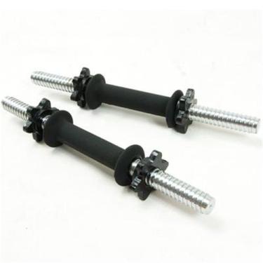 Imagem de Barra Musculação 40cm Emborrachada Profissional Maciça PAR - Equipa Ac