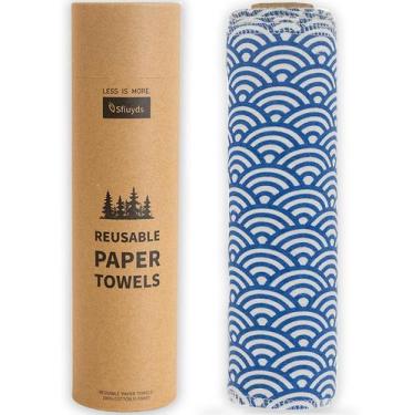 Imagem de Toalhas de papel reutilizáveis SFIUYDS laváveis 100% algodão 10x12cm