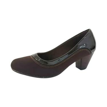Imagem de HC SHOES Mocassins femininos ortopédicos de joanete – Sapatos sociais de salto baixo sem cadarço com suporte ortopédico, Marrom, 5.5 Wide