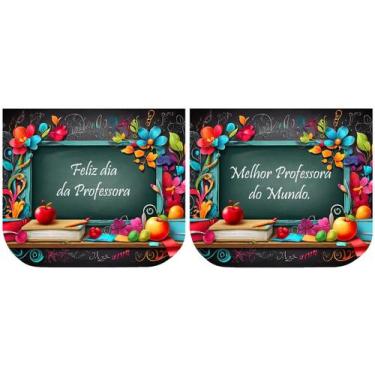 Imagem de Necessarie Porta Moedas Dia dos Professores Quadro e Flores - Ponto X 