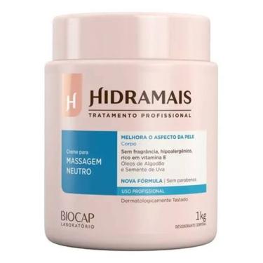 Imagem de Creme De Massagem Corporal Neutro Sem Perfurme Hidramais 1kg Neutra