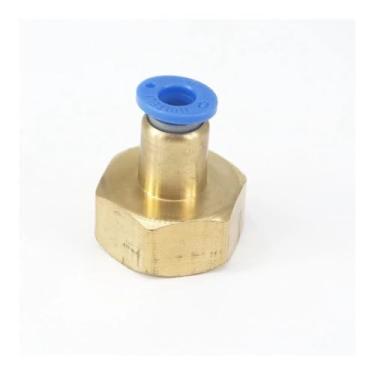 Imagem de 5 peças 1/5.1 cm fêmea para caber tubo O/D 6 mm conector pneumático push in união liberação rápida encanamento de ar WWECCQIJ