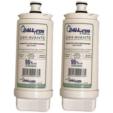 Imagem de Kit 2 Filtro Refil Compatível Purificador Ibbl Avanti Mio - 24 Horas F