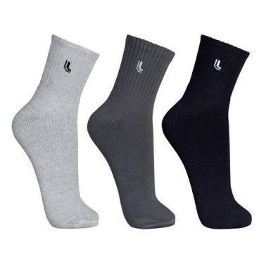 Imagem de Kit 3 Meias Cano Médio ALG Lupo Sport 3245 casapaula, 904, Ci, Ch, Pr,