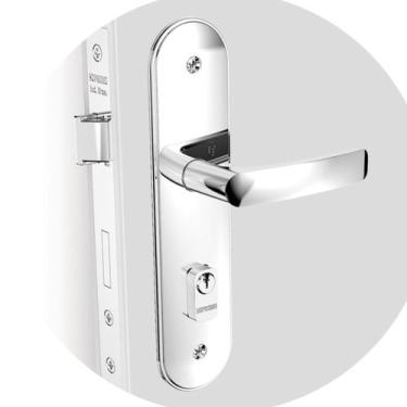 Imagem de Fechadura Pali Externa Cromado Espelho 40mm Soprano