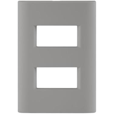 Imagem de Placa 2 Postos Afastados Tramontina Giz Com Suporte Fendi Soft Touch T