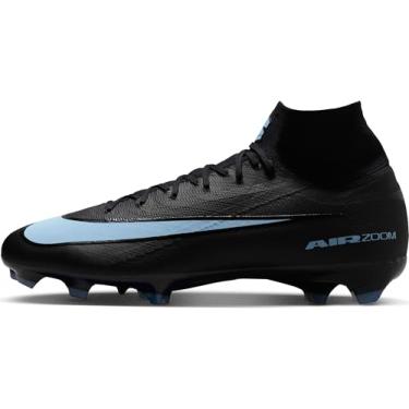 Imagem de Nike Chuteira Mercurial Superfly 10 Pro de cano alto firme (preto/azul gelo), Preto/azul gelo, 41