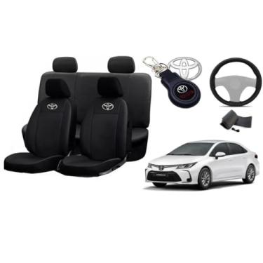 Imagem de Capa de couro para o banco corolla 2020-2024 proteção impermeável