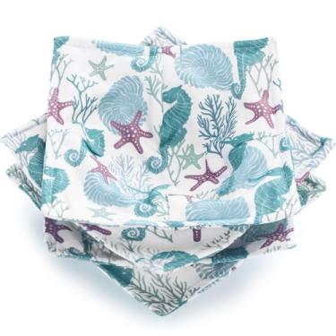 Imagem de Cunhill 4 peças de tigela de microondas de algodão suportes aconchegantes para comida quente, tigela de sopa, pegadores de panela resistentes ao calor, multiuso, acolchoados, seguros para fornecimento