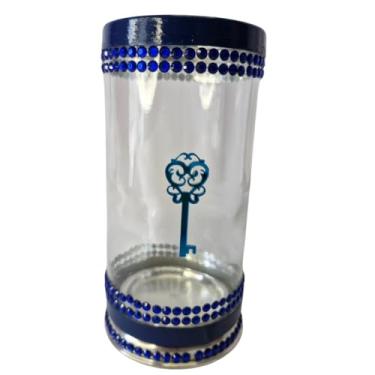 Imagem de Porta Vela 7 Dias 18cm Vidro Ogum + Presente