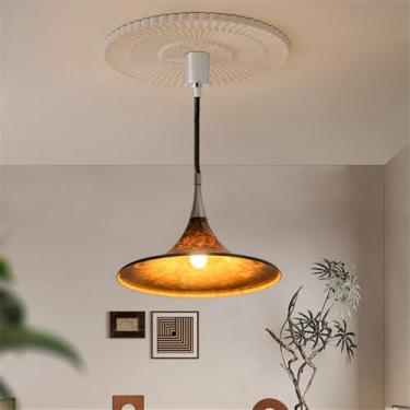 Imagem de Luminária pendente contemporânea de LED para restaurante, bar estilo francês retrô, balcão, café, quarto, escritório, quarto de hotel, lavabo, corredor e escada (N D42CM)