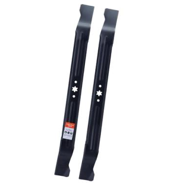 Imagem de wepeculior 2 lâminas 942-04385 para cortador de grama Troy Bilt Craftsman 76.2 cm, compatível com TB30r TB30 R1000 R110 Cub Cadet CC30 CC30H