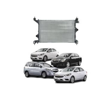 Imagem de Kit Radiador GM Cobalt/Spin/Prisma/Onix 17 + Aditivo Radiador Paraflu Rosa 1L