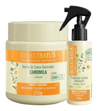 Imagem de Kit Bio Extratus Banho de creme Camomilia 250g + Finalizador Spray Camomila 100mL