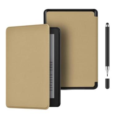 Imagem de Akacy Capa protetora de couro PU para Kindle Paperwhite 6.0 (Geração 2022/2024, números de modelo C2V2L3 e RS23CV), fina e leve, à prova d'água (24)
