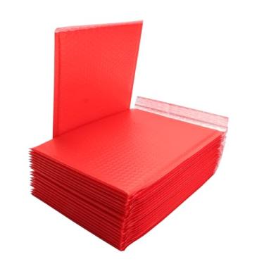 Imagem de Bubble Mailers MEIANJU 33.0x25.4 cm Bubble Mailer Packaging Mailing Envelope Bags Shipping Bag Bulk Seal Package Mail Packing Business Supplies, Vermelho 25-Pack