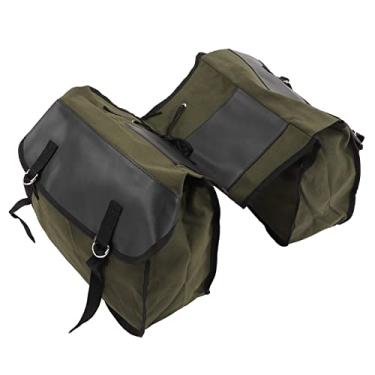Imagem de KIMISS Bolsa Portátil para Porta-malas de Bicicleta, Bolsa Traseira de Bicicleta de Grande Capacidade para Mountain Bike, Ideal para Itens Essenciais Diários e Acessórios (DO Verde)