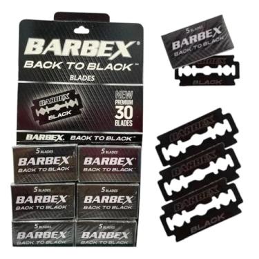 Imagem de Lâmina Barbear Barbex Back to Black Blades Cartela com 30 Unidades