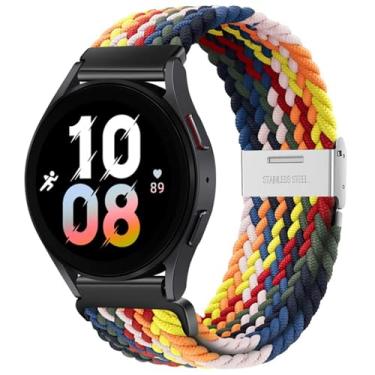 Imagem de XNWKF Pulseira elástica trançada 5Pro Active 2 Gear S3 de 20 mm e 22 mm para Samsung Galaxy Watch 6 5 /4 mm de 40/44 mm para Huawei GT2/3/4Pro/5, 22mm, Ágata
