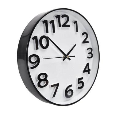 Imagem de Relógio Parede 25Cm Silencioso Minimalista Neutro 5730