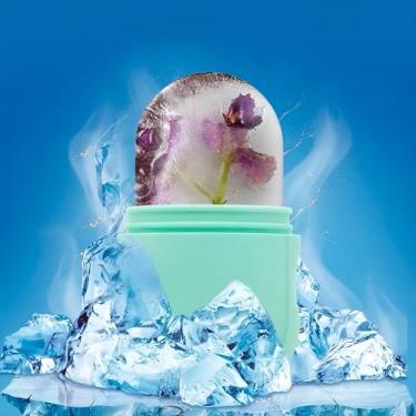 Imagem de Suporte Esponjinha Facial de Silicone Molde de Gelo para Cuidados com 