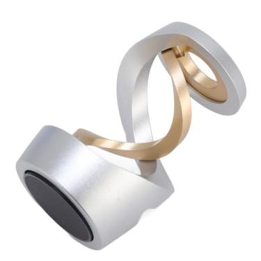 Imagem de Fabater Desktop Metal Flutuante Giroscópio Espiral Giroscópio Decoração de Mesa de Escritório para Prazer Visual (Dragão de Prata e Ouro)