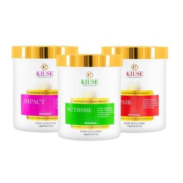 Imagem de Kit Máscara Impact + Nutrisse + Repair Kiuse - 3x1kg