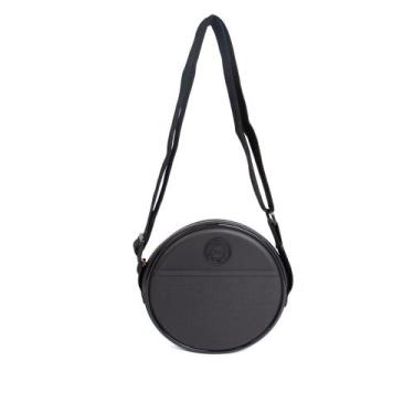 Imagem de Bolsa Feminina Moleca Transversal PVC Pequena Preto, Preto, Único